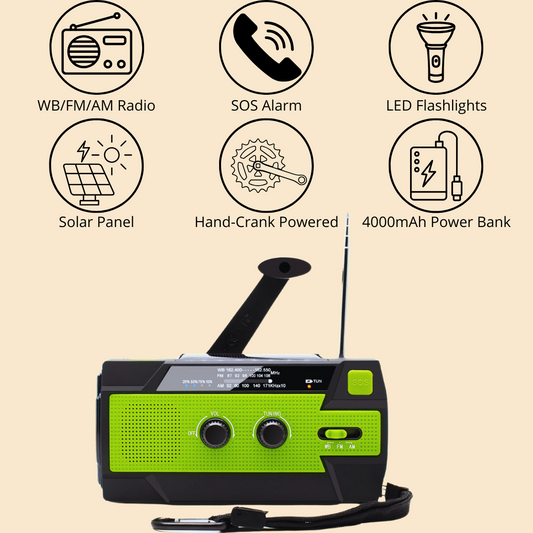 Unlimited Power Multifunctional Crank Radio