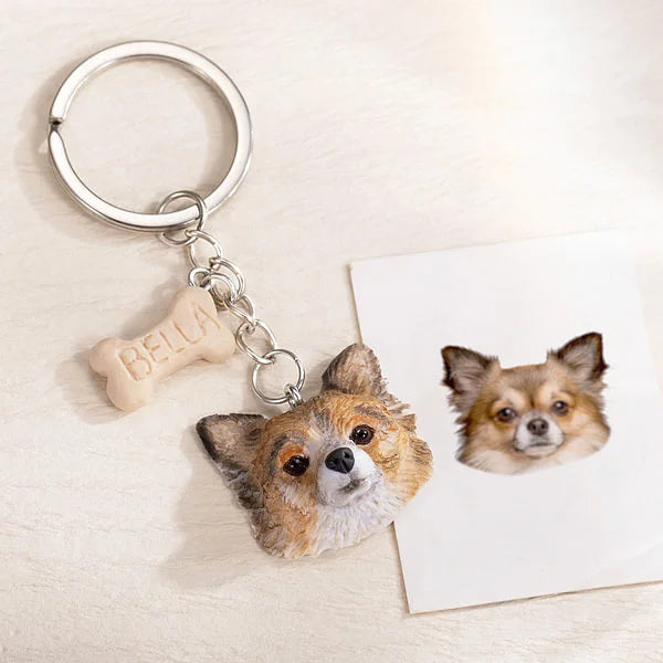 Customized 3D Pet Keychains