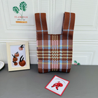 Tartan - Knitted Bag