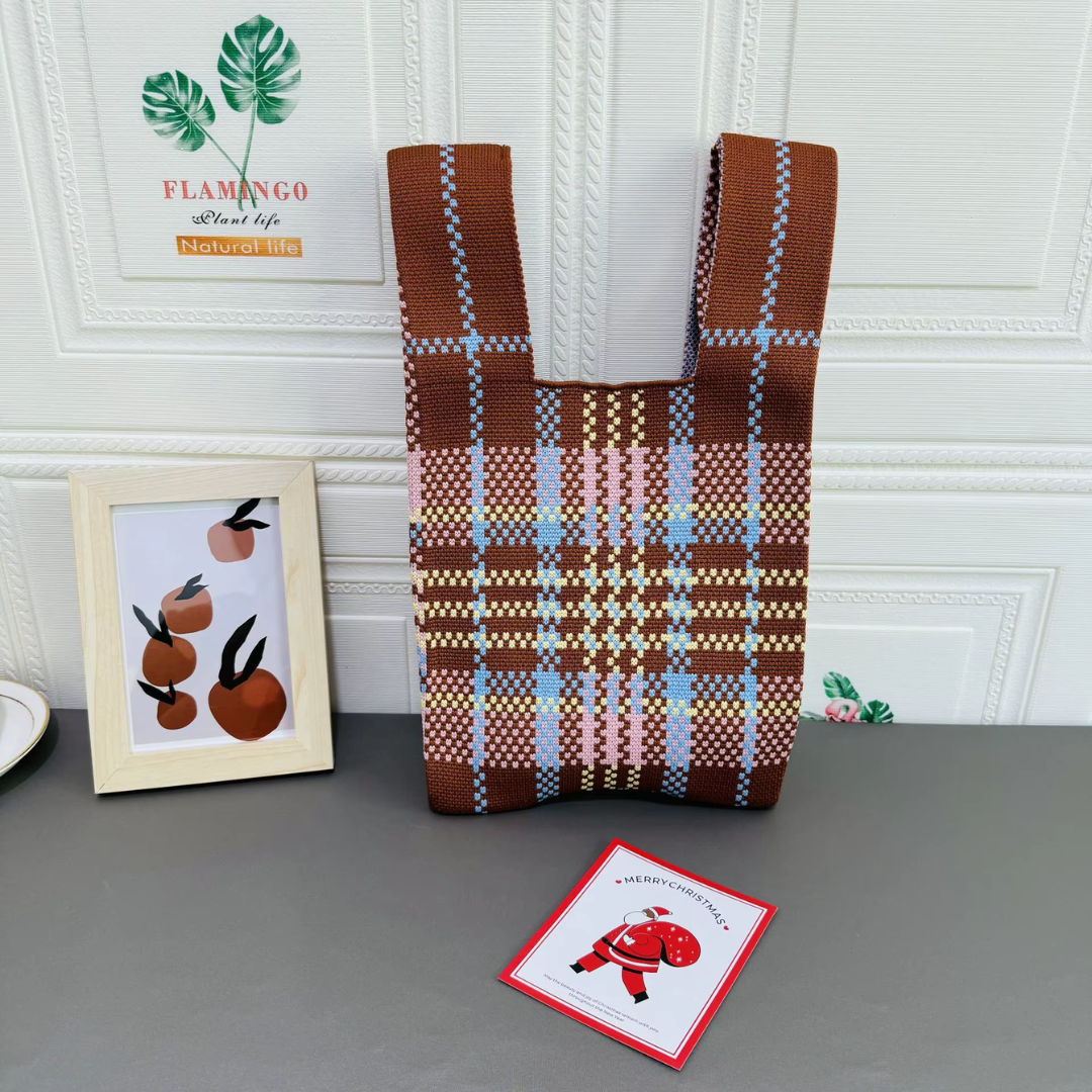 Tartan - Knitted Bag