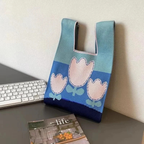 Flowers - Knitted Bag
