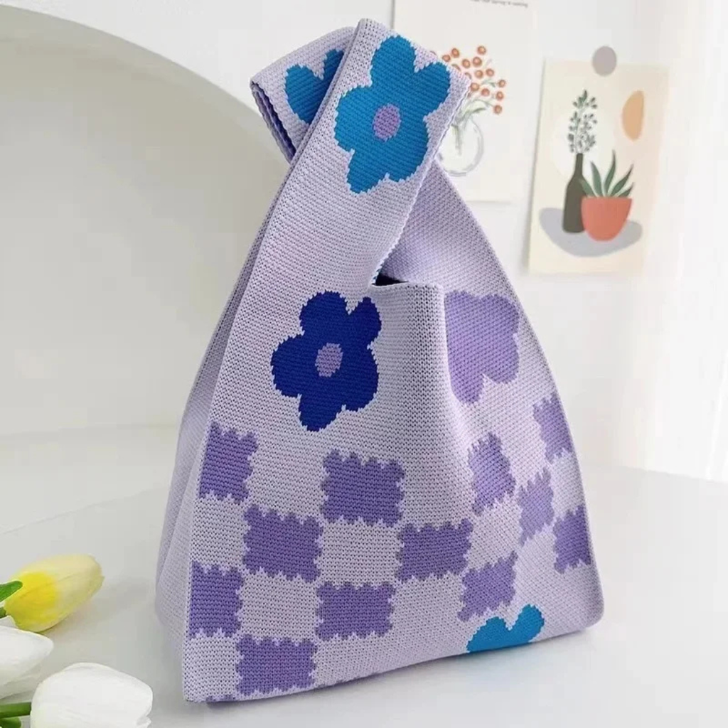 Flowers - Knitted Bag