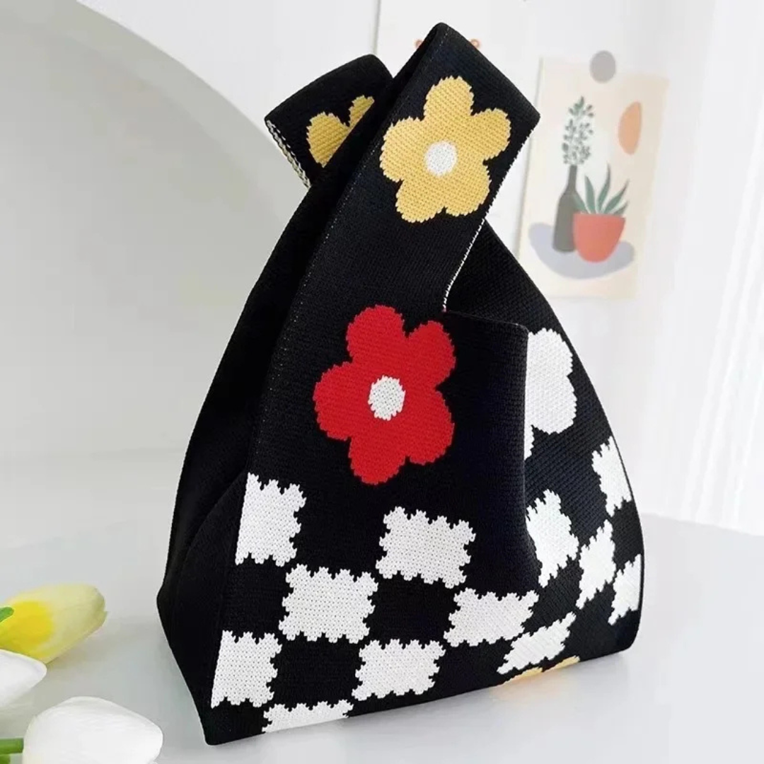 Flowers - Knitted Bag