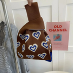 Hearts - Knitted Bag