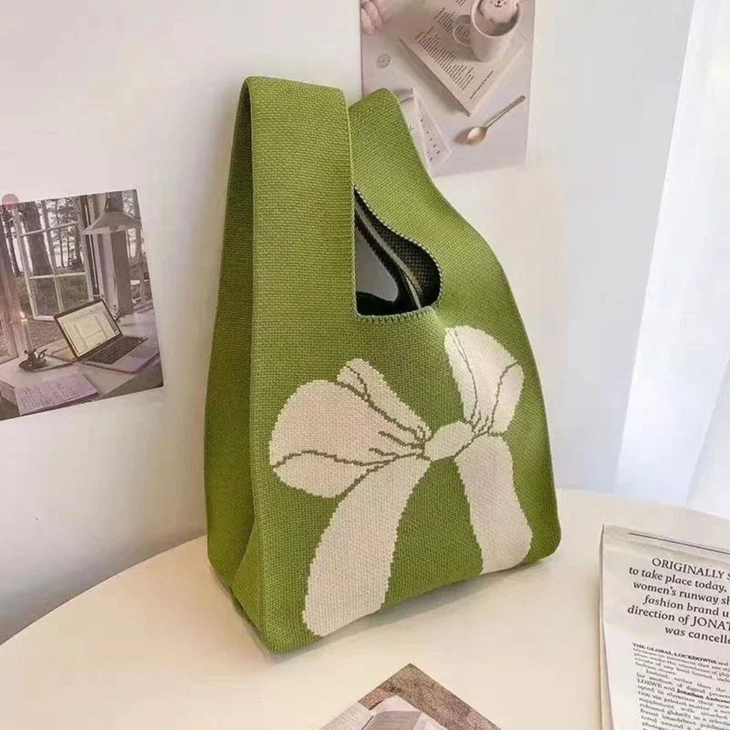 Bows - Knitted Bag