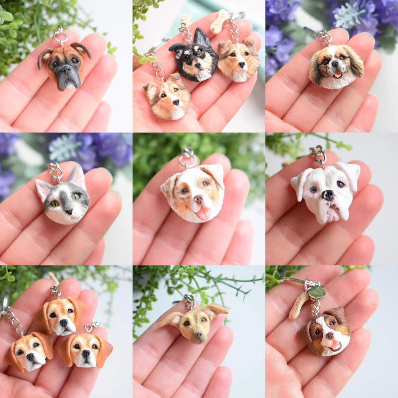 Customized 3D Pet Keychains