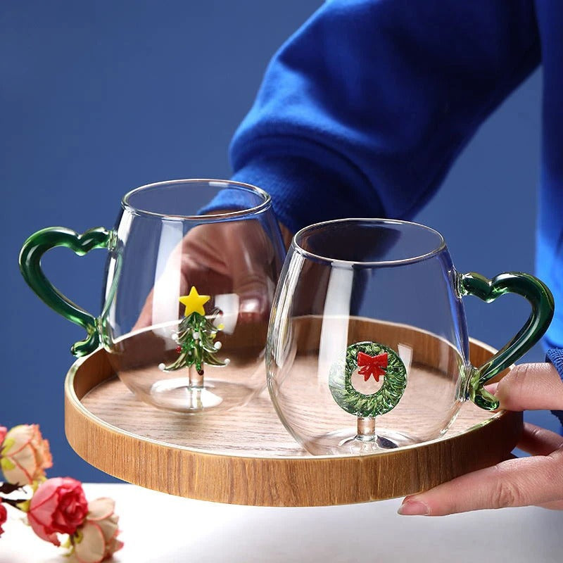 Christmas Glass Cups