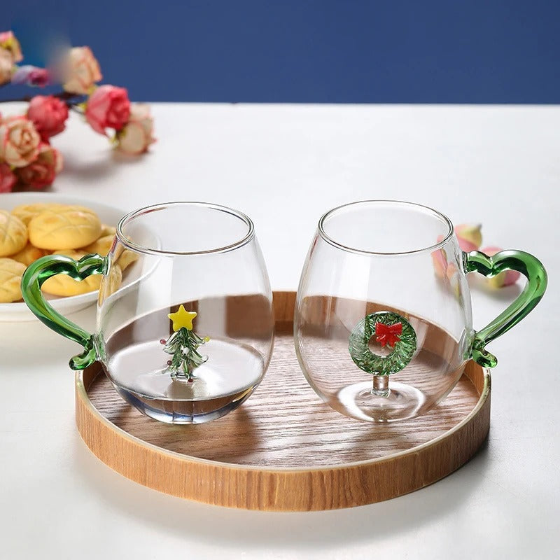 Christmas Glass Cups