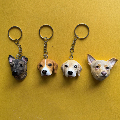 Customized 3D Pet Keychains