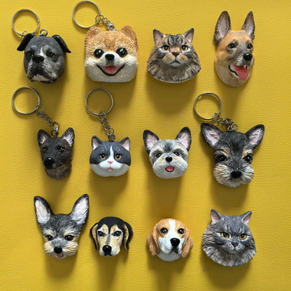 Customized 3D Pet Keychains