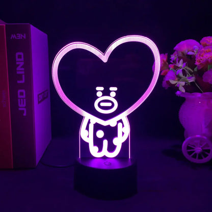 BT21 Night Light - 16 Colors, Touch & Remote