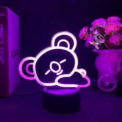 BT21 Night Light - 16 Colors, Touch & Remote