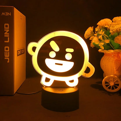 BT21 Night Light - 16 Colors, Touch & Remote