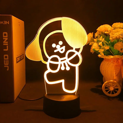 BT21 Night Light - 16 Colors, Touch & Remote