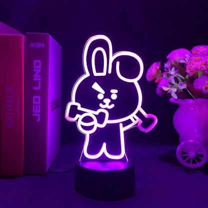 BT21 Night Light - 16 Colors, Touch & Remote